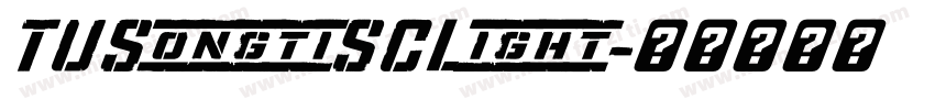 TUSongtiSCLight字体转换