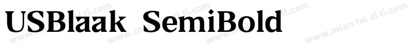 USBlaak-SemiBold字体转换