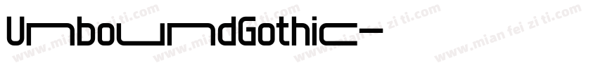 UnboundGothic字体转换