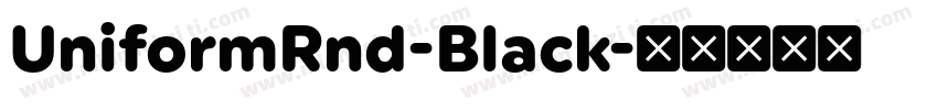 UniformRnd-Black字体转换