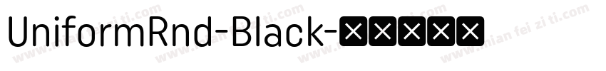 UniformRnd-Black字体转换
