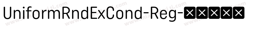 UniformRndExCond-Reg字体转换