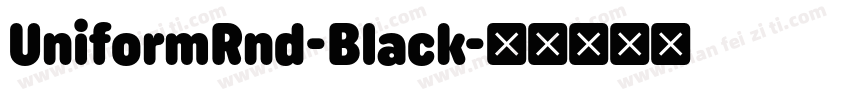 UniformRnd-Black字体转换