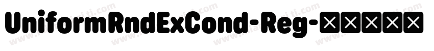 UniformRndExCond-Reg字体转换