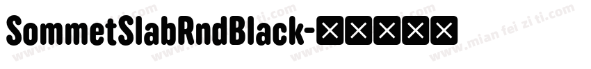 SommetSlabRndBlack字体转换
