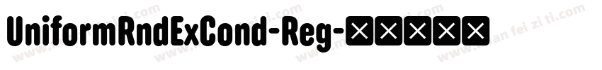 UniformRndExCond-Reg字体转换