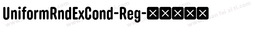 UniformRndExCond-Reg字体转换
