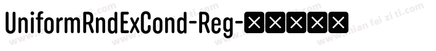 UniformRndExCond-Reg字体转换