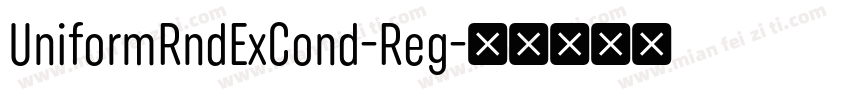 UniformRndExCond-Reg字体转换