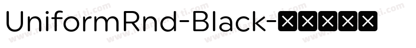 UniformRnd-Black字体转换