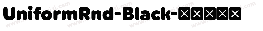 UniformRnd-Black字体转换