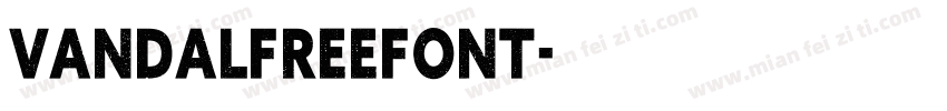 VANDALFreeFont字体转换