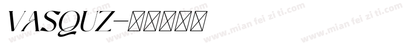 VASQUZ字体转换