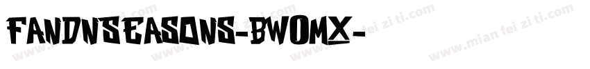 FandnSeasons-BW0Mx字体转换