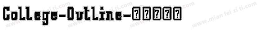 College-Outline字体转换