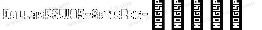 DallasPSW05-SansReg字体转换