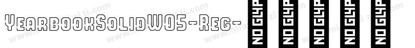 YearbookSolidW05-Reg字体转换