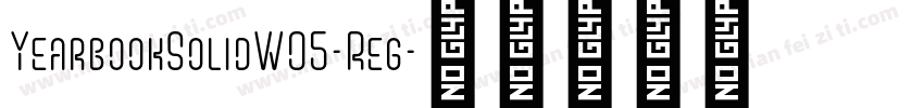 YearbookSolidW05-Reg字体转换