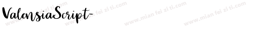 ValensiaScript字体转换