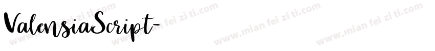 ValensiaScript字体转换