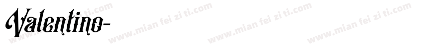 Valentino字体转换