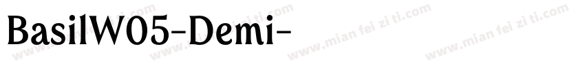 BasilW05-Demi字体转换