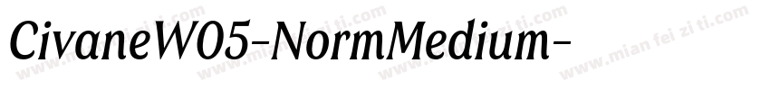 CivaneW05-NormMedium字体转换