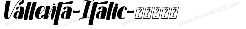 Vallenta-Italic字体转换