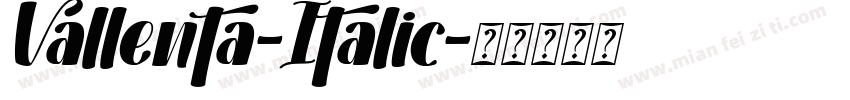 Vallenta-Italic字体转换