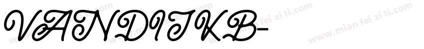 VANDIJKB字体转换