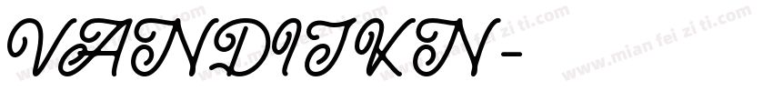 VANDIJKN字体转换