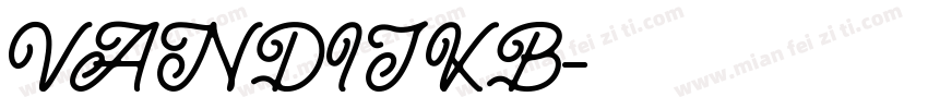 VANDIJKB字体转换