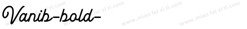 Vanib-bold字体转换