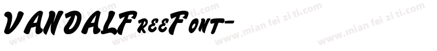 VANDALFreeFont字体转换