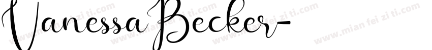 VanessaBecker字体转换