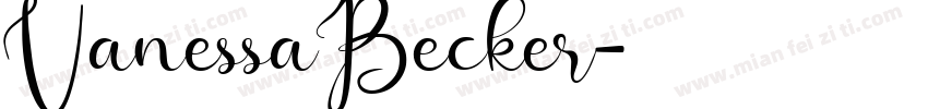 VanessaBecker字体转换