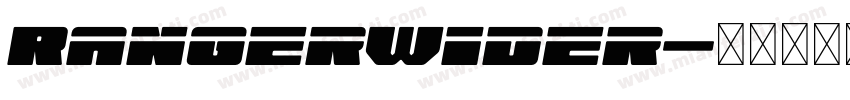RangerWider字体转换