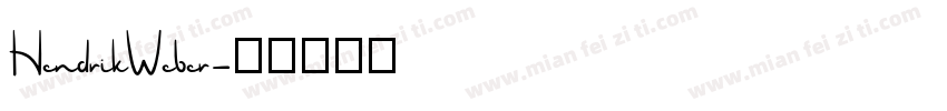 HendrikWeber字体转换