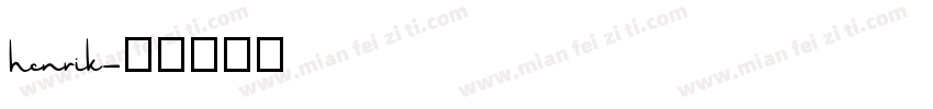 henrik字体转换