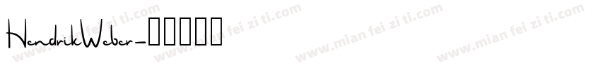 HendrikWeber字体转换