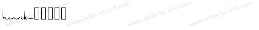 henrik字体转换