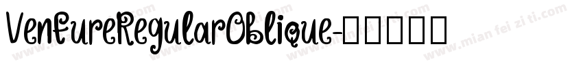 VentureRegularOblique字体转换
