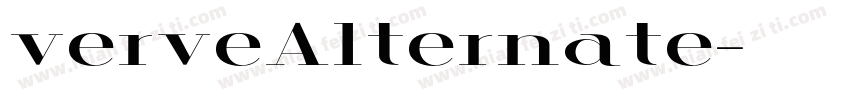 verveAlternate字体转换
