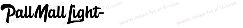 PallMallLight字体转换