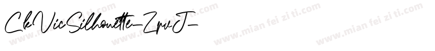 CkVicSilhouette-ZpvJ字体转换