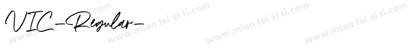 VIC-Regular字体转换