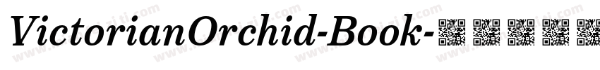 VictorianOrchid-Book字体转换