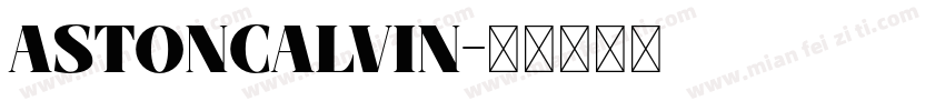 ASTONCALVIN字体转换