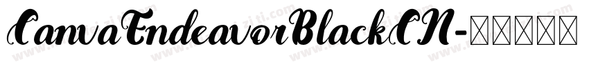 CanvaEndeavorBlackCN字体转换