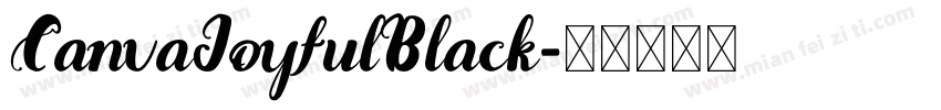 CanvaJoyfulBlack字体转换
